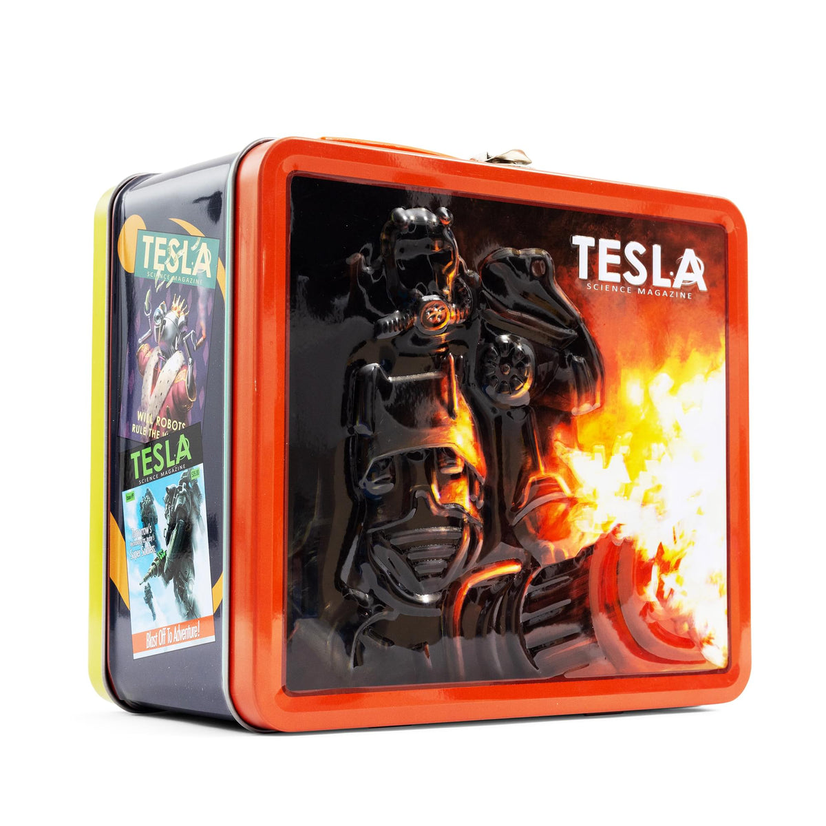 Fallout Tesla Science Magazine Metal Retro Metal Lunchbox
