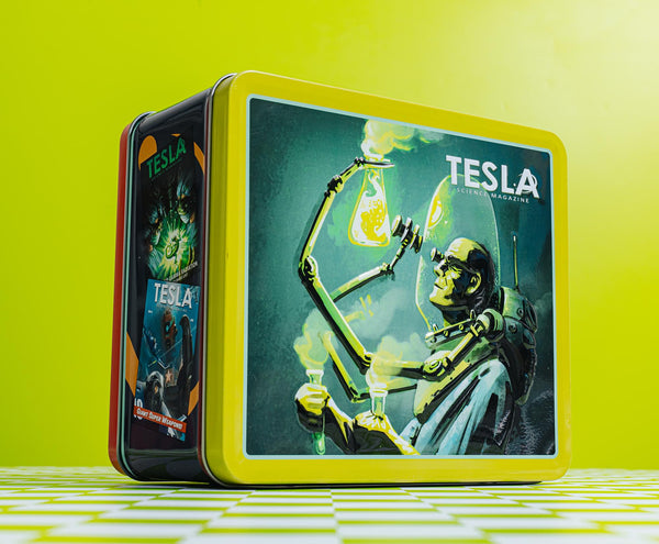 Fallout Tesla Science Magazine Metal Retro Metal Lunchbox