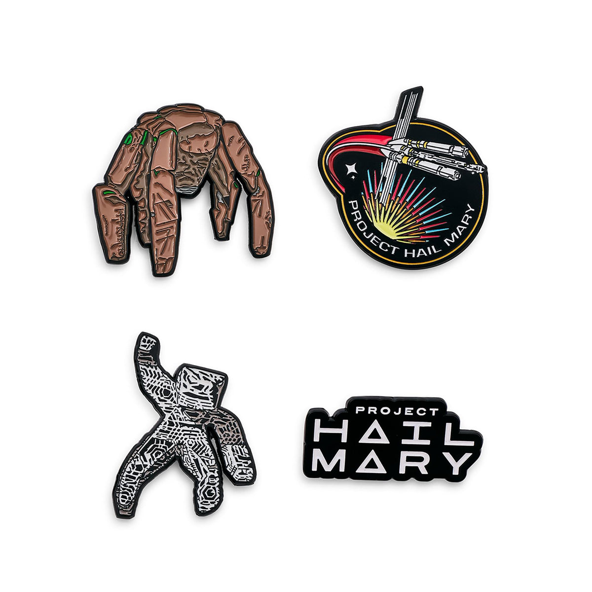 Project Hail Mary 4-Piece Enamel Pin Set