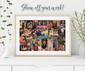 Golden Girls Collage '80s Puzzle For Adults And Kids