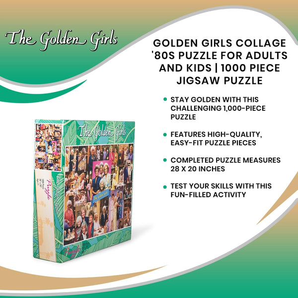 Golden Girls Collage '80s Puzzle For Adults And Kids