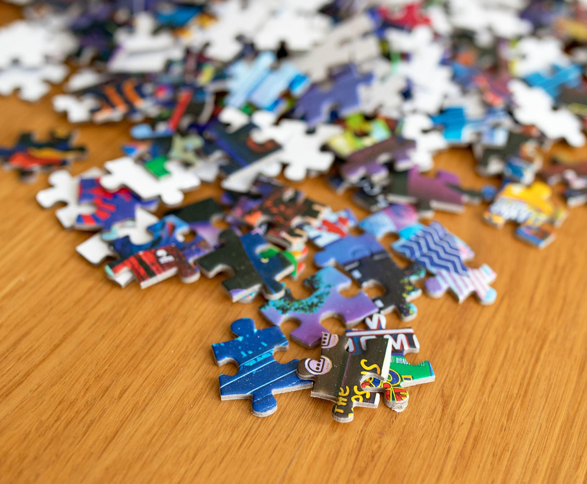 '80s Game Room Pop Culture 1000 Piece Jigsaw Puzzle By Rachid Lotf