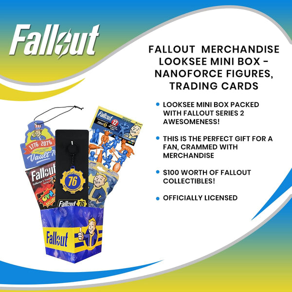 Fallout  Merchandise Looksee Mini Box - Nanoforce Figures, Trading Cards