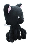 Tentacle Kitty 8 Inch Plush Midnight Black