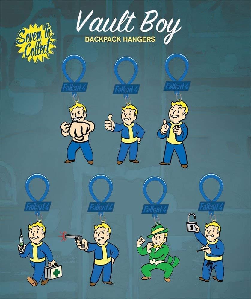 Fallout 4 Blind Bag Vault Boy Backpack Hangers Set - 3 Random