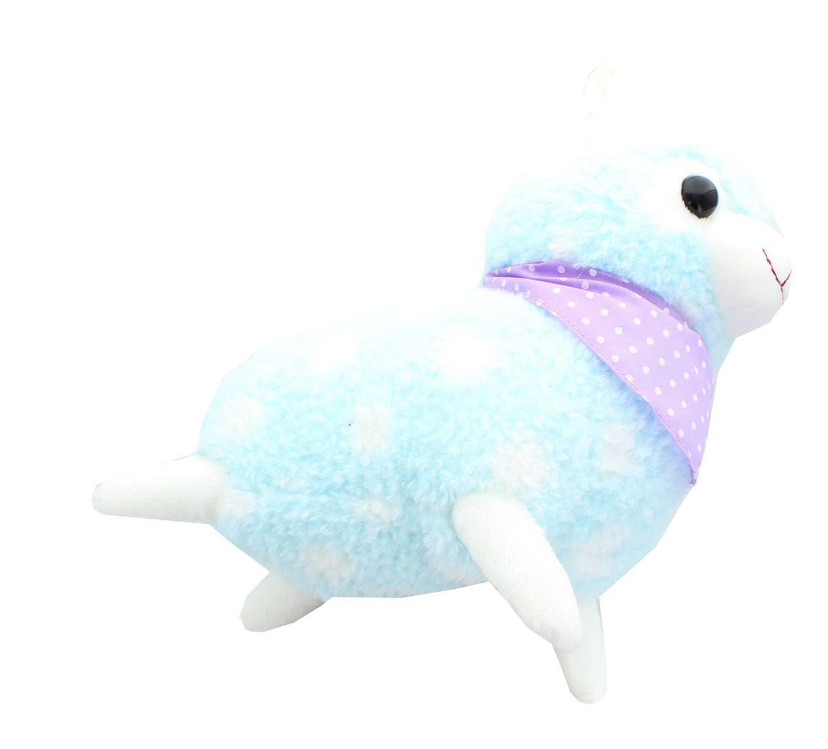 Alpaca 12-Inch Plush w/ Bandana - Pastel Blue