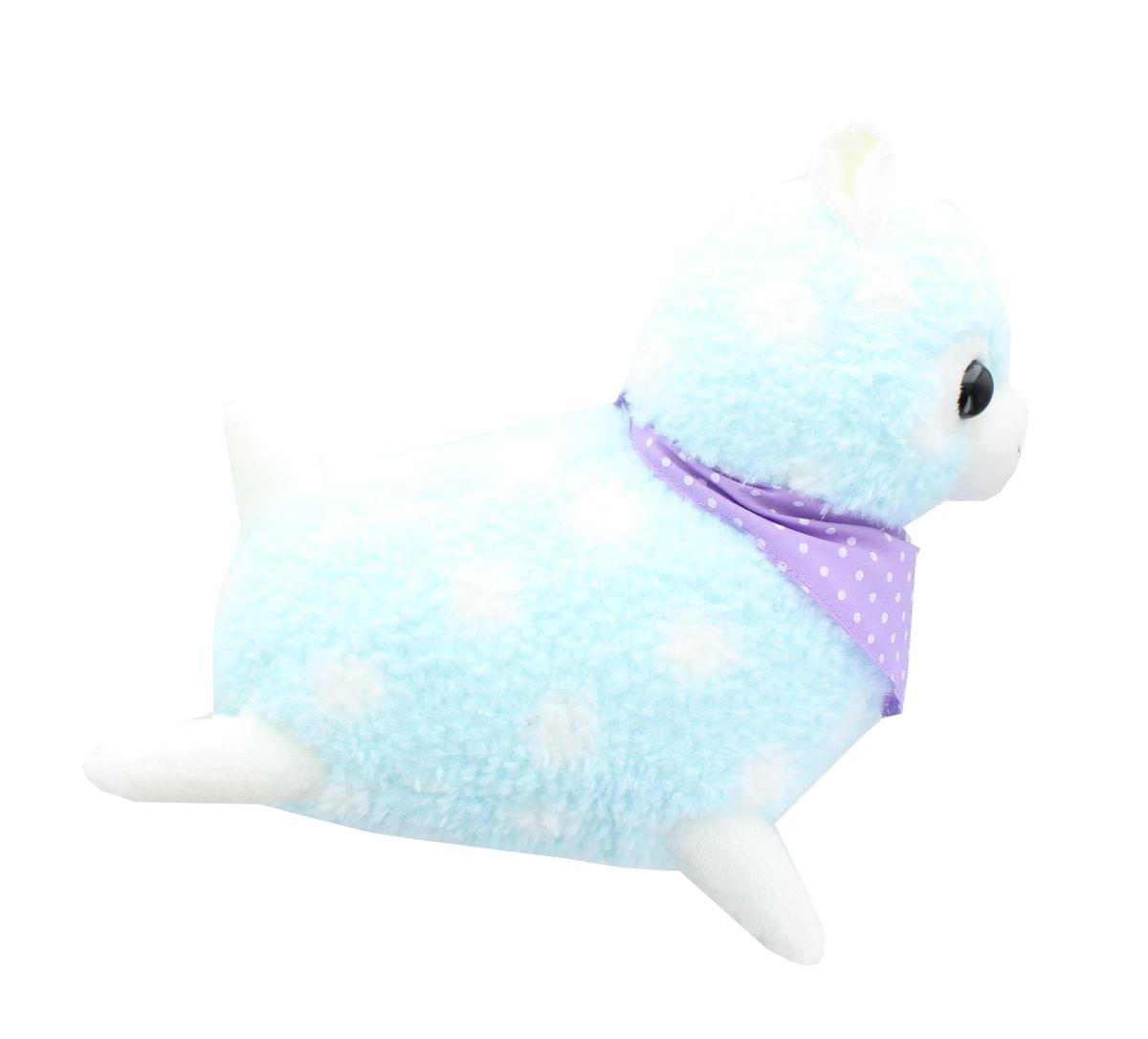 Alpaca 12-Inch Plush w/ Bandana - Pastel Blue