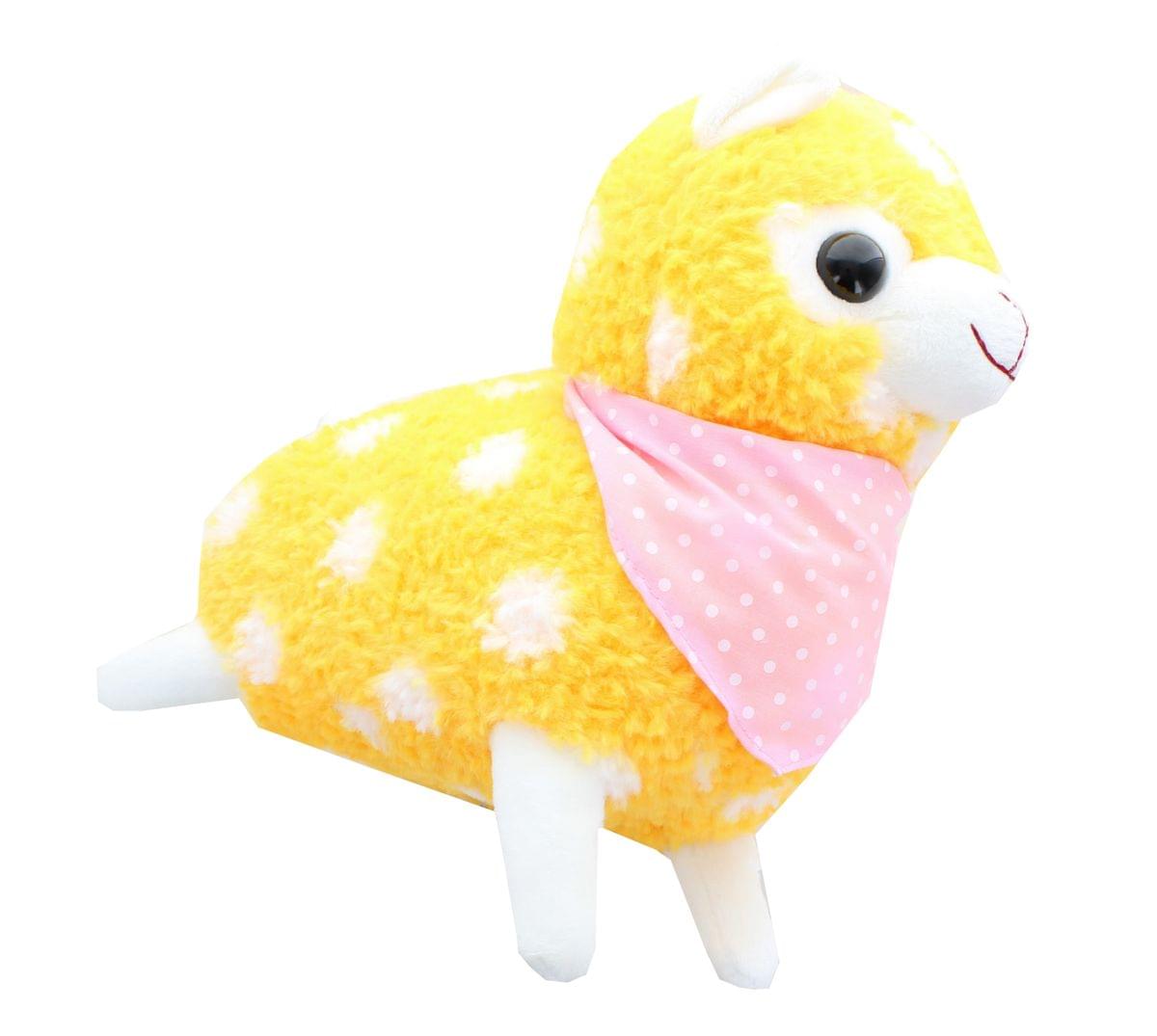 Alpaca 12-Inch Plush w/ Bandana - Pastel Orange
