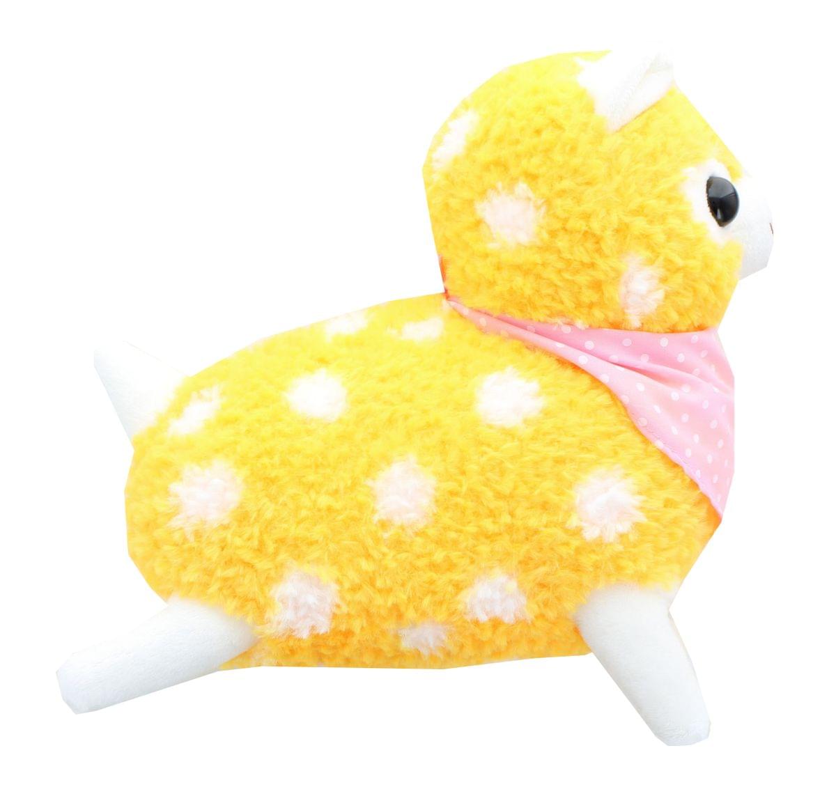 Alpaca 12-Inch Plush w/ Bandana - Pastel Orange