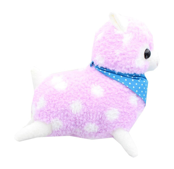 Alpaca 12-Inch Plush w/ Bandana - Pastel Purple