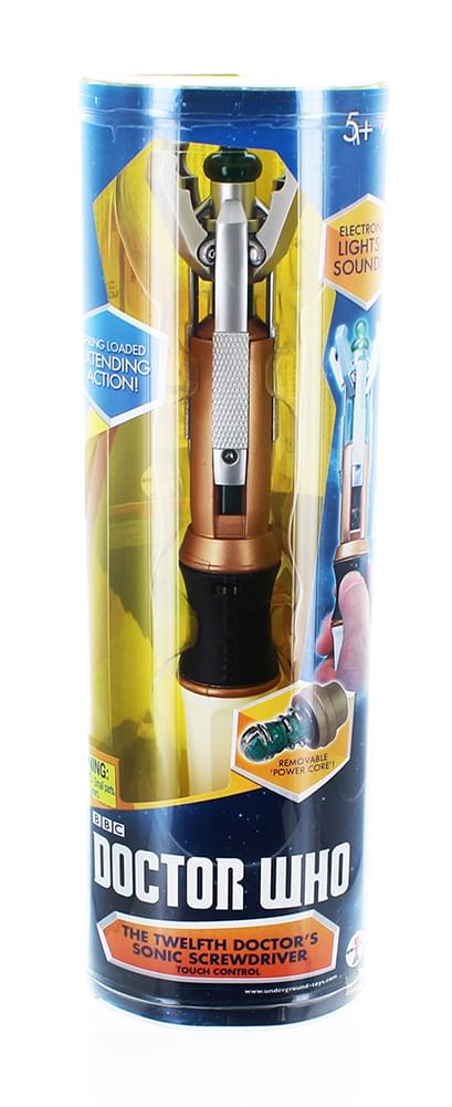 Doctor Who 12th Doctor's Sonic Screwdriver Replica & 17oz TARDIS Mug w/ Lid Bundle