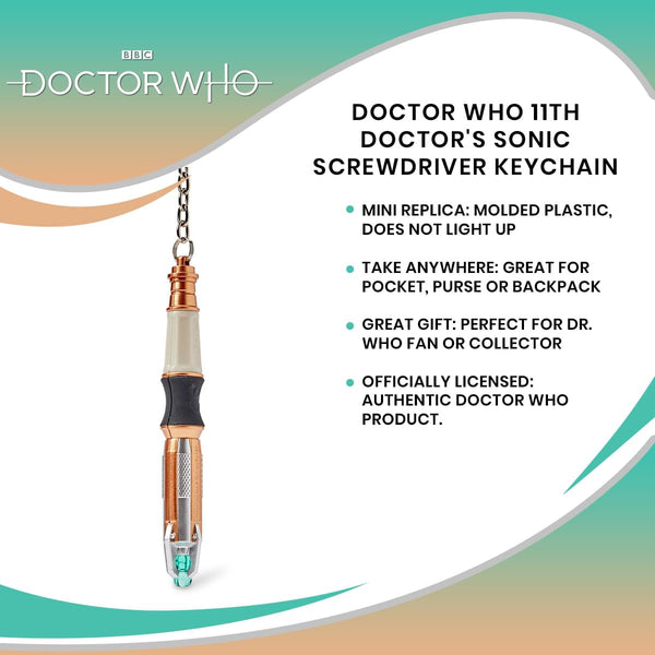 Doctor Who 11th Doctor's Sonic Screwdriver Keychain