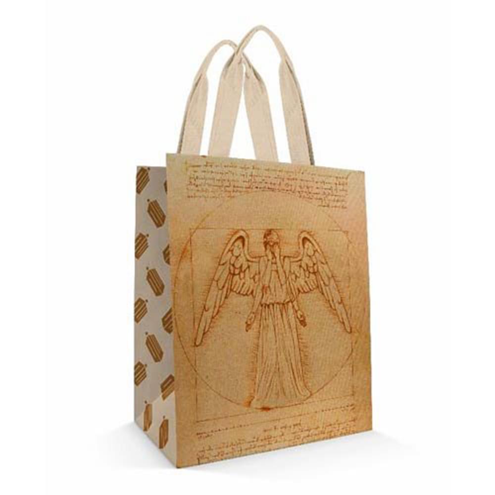 Doctor Who Large Tote Bag Da Vinci's Vitruvian Angel