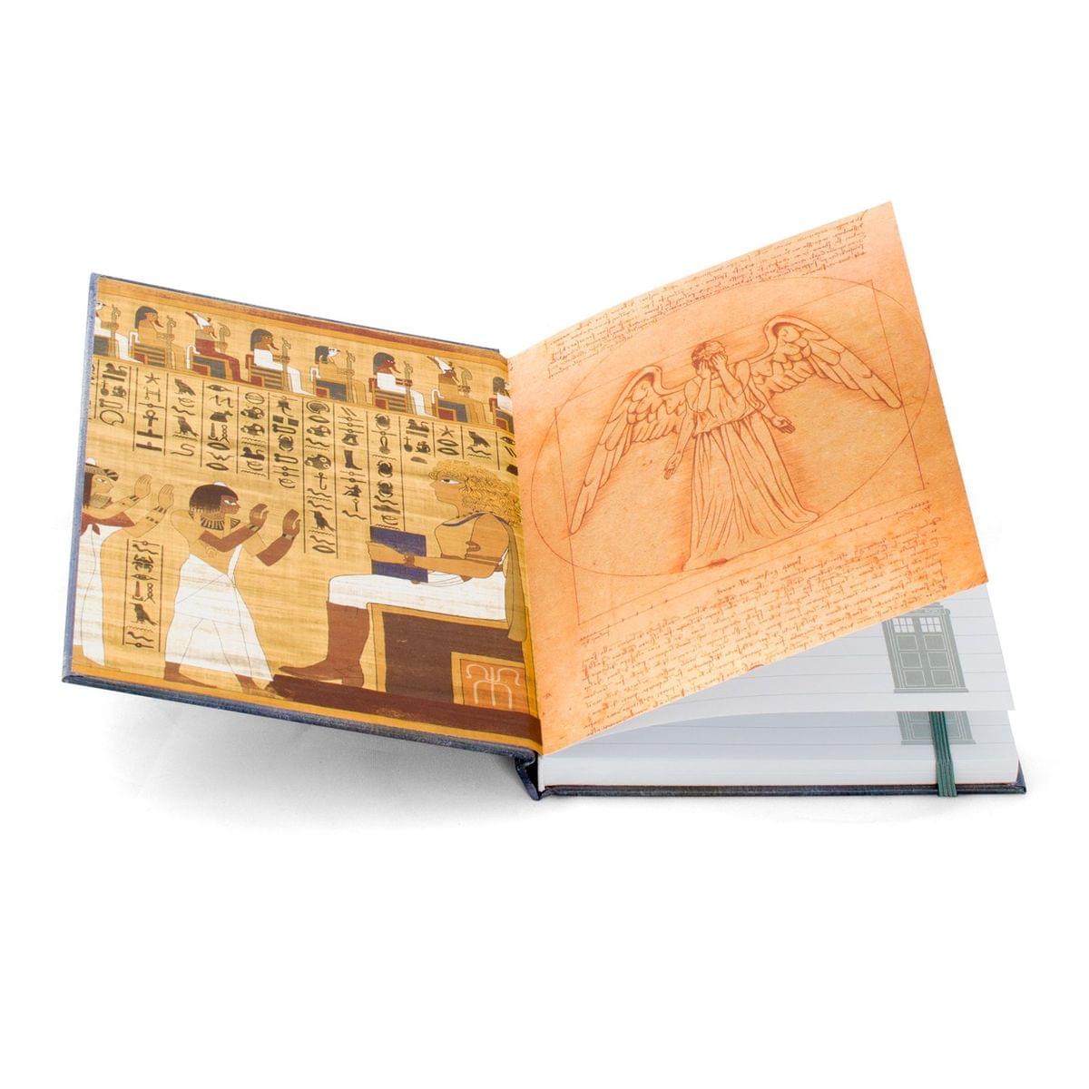 Doctor Who 6" x 8.5" Large Journal Weeping Angel and River Song