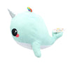 Glitter Galaxy 6-Inch Rainbow Spout Blue Narwhal Collectible Plush