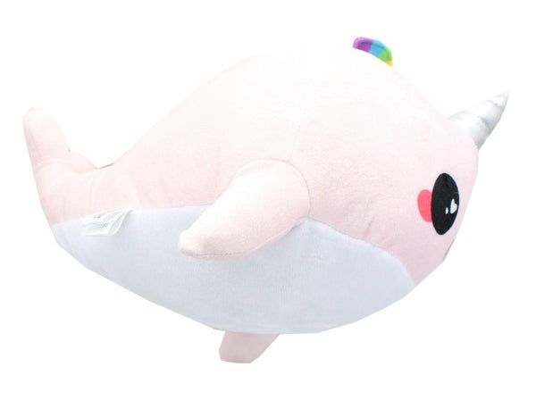 Glitter Galaxy 6-Inch Rainbow Spout Pink Narwhal Collectible Plush