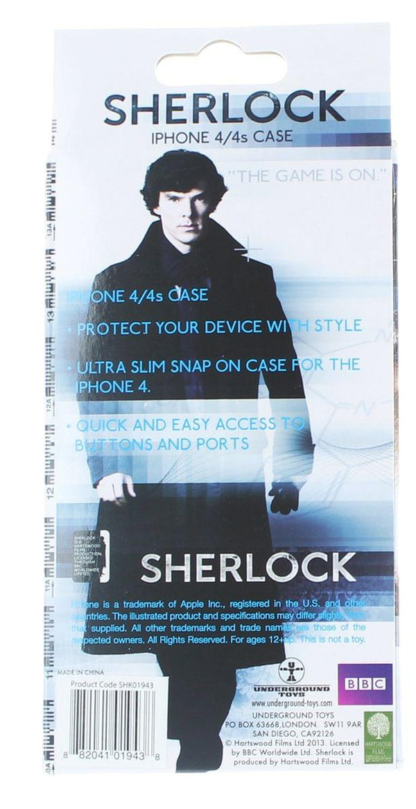 Sherlock Holmes iPhone 4 Hard Snap Case 221B