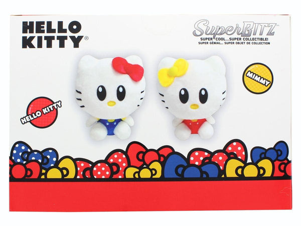 Hello Kitty SuperBitz 4" Plush Twin Sisters 2-Pack - Hello Kitty & Mimmy