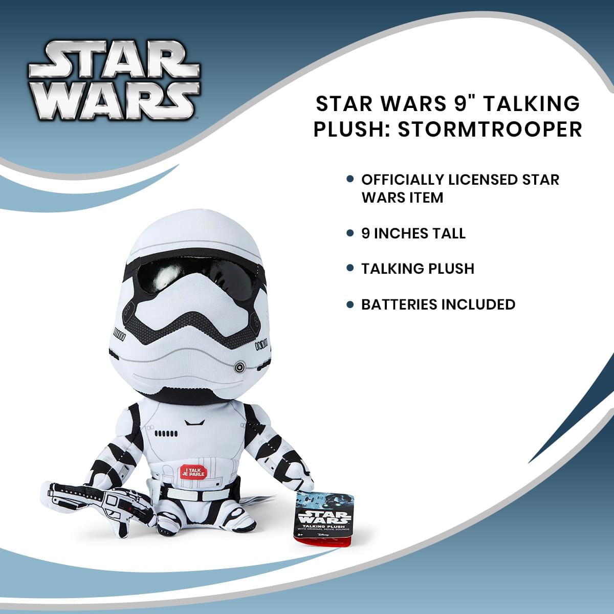Star Wars 9" Talking Plush: Stormtrooper