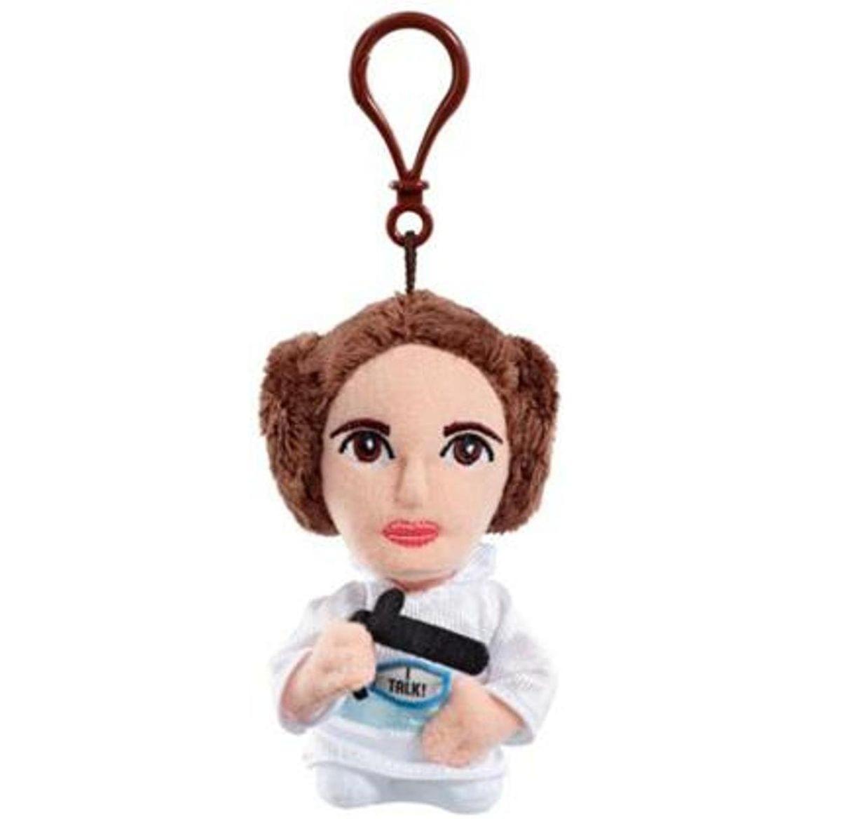 Star Wars Mini 4" Talking Plush Princess Leia Clip On