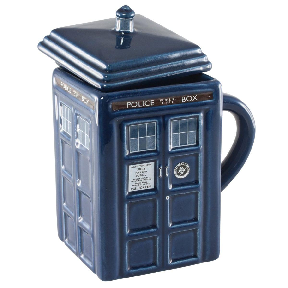 Doctor Who 12th Doctor's Sonic Screwdriver Replica & 17oz TARDIS Mug w/ Lid Bundle