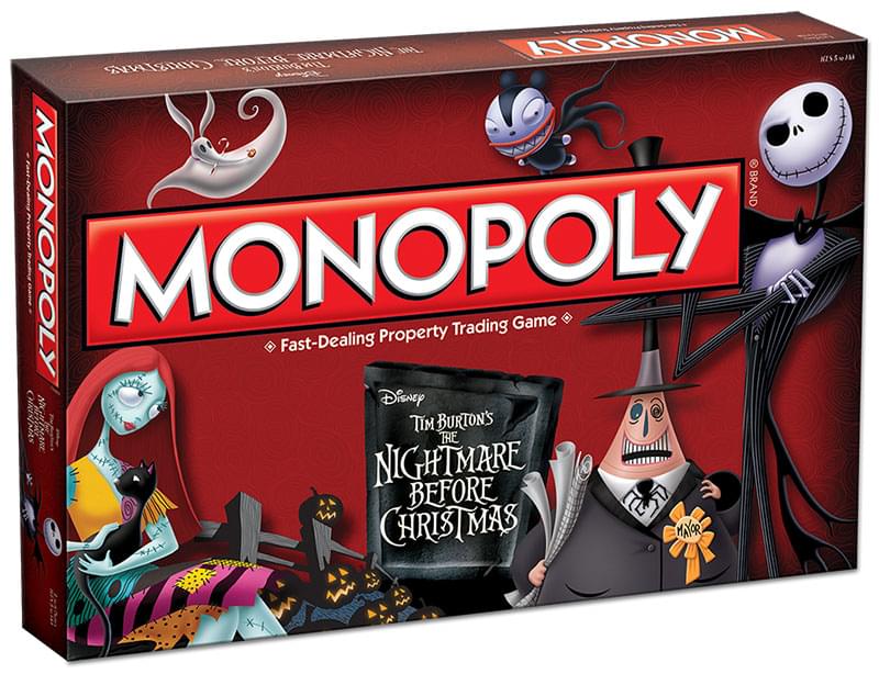 Nightmare Before Christmas Monopoly Boardgame