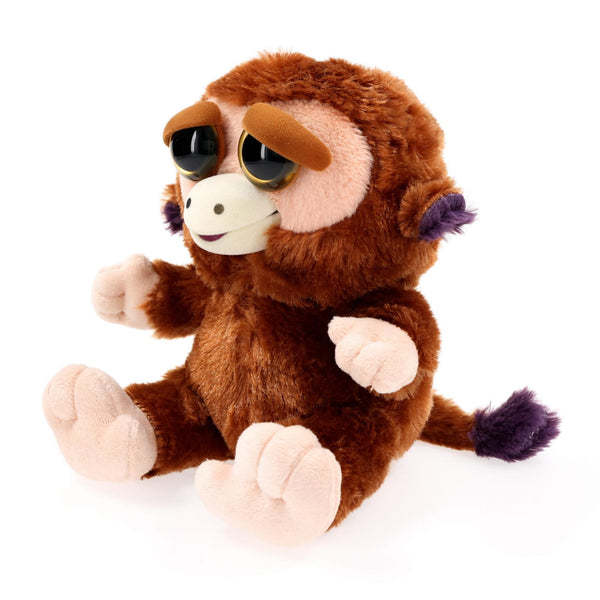 Feisty Pets 8" Plush, Grandmaster Funk the Monkey (Sly Grin)