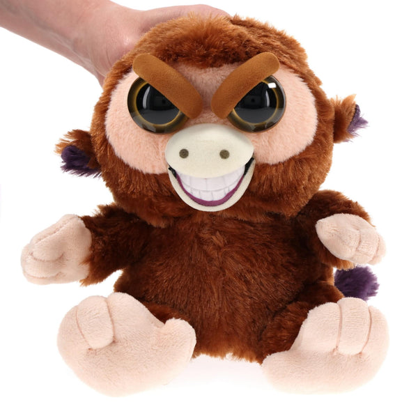 Feisty Pets 8" Plush, Grandmaster Funk the Monkey (Sly Grin)