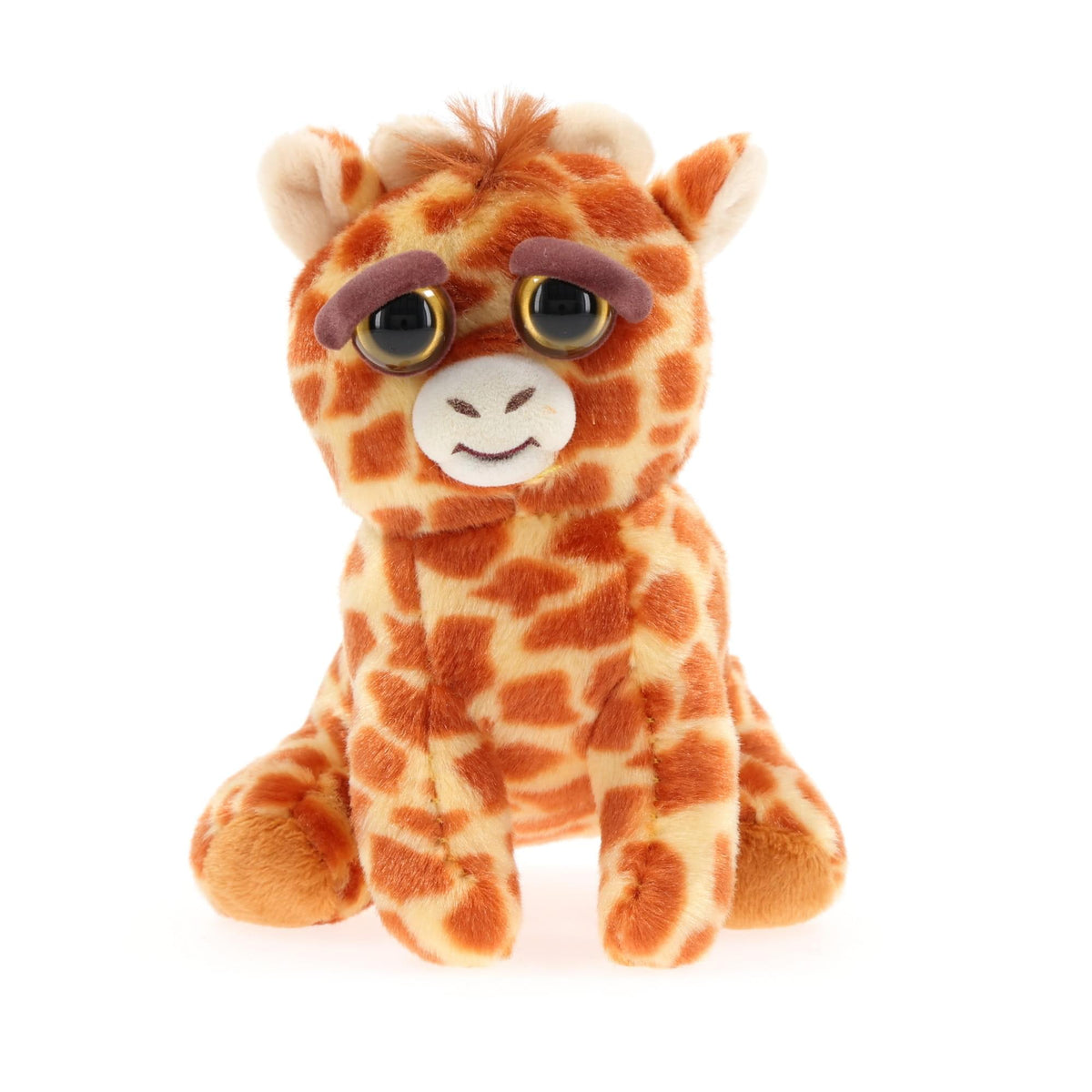 Feisty Pets Scrappy Savannah Giraffe Tongue Out Plush Key Chain