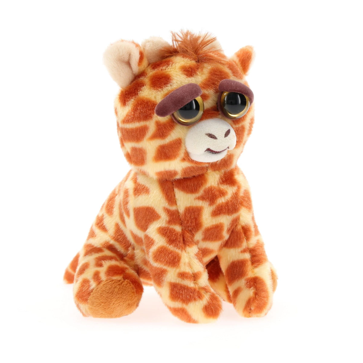 Feisty Pets Scrappy Savannah Giraffe Tongue Out Plush Key Chain