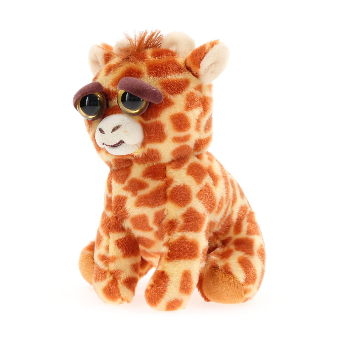 Feisty Pets Scrappy Savannah Giraffe Tongue Out Plush Key Chain