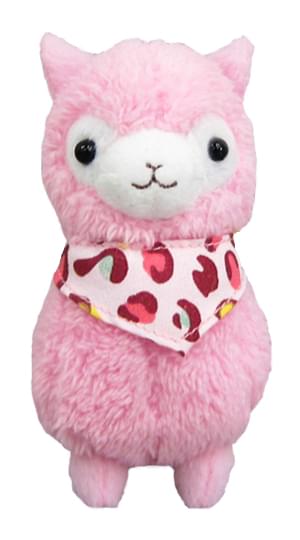 Llama Bandana Alpaca 12" Pink Plush