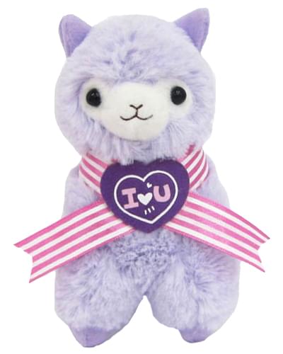 Llama Sweet Heart Alpaca 12" Plush Purple