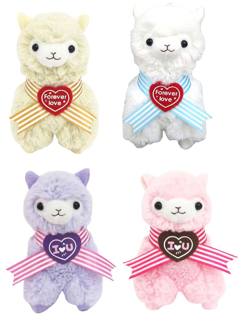 Llama Sweet Heart Alpaca 12" Plush Set Of 4