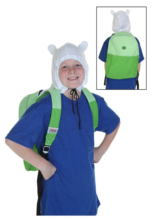 Adventure Time Finn Hood Green Back Pack