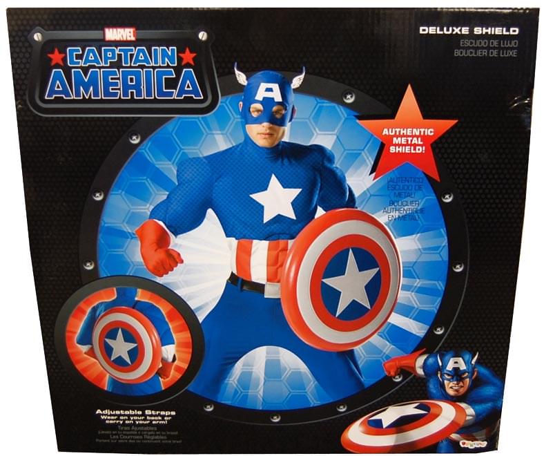 Captain America Deluxe Superhero Metal Shield Costume Accessory
