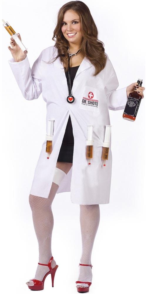 Sexy Dr. Shots Costume PlusAdult Plus Size