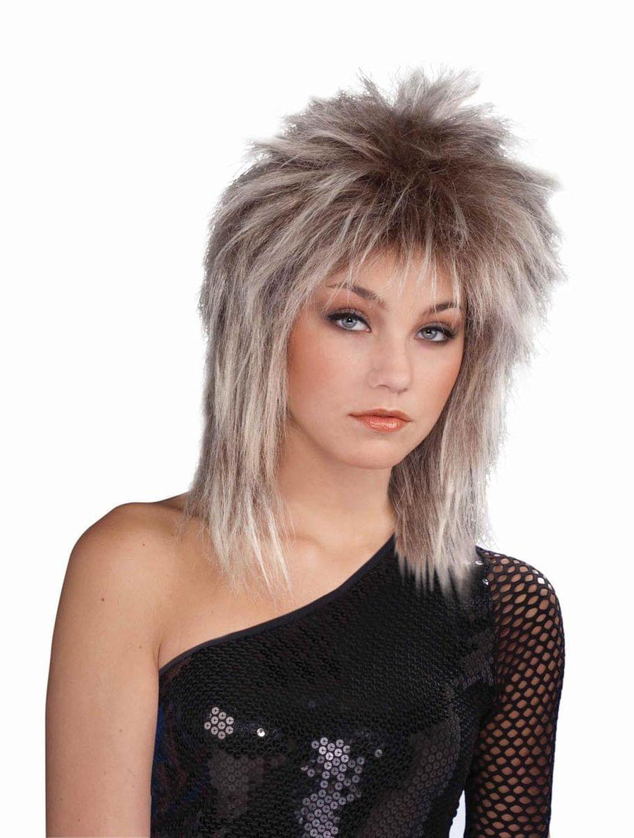 80's Mixed Dirty Blonde Brit Adult Costume Wig