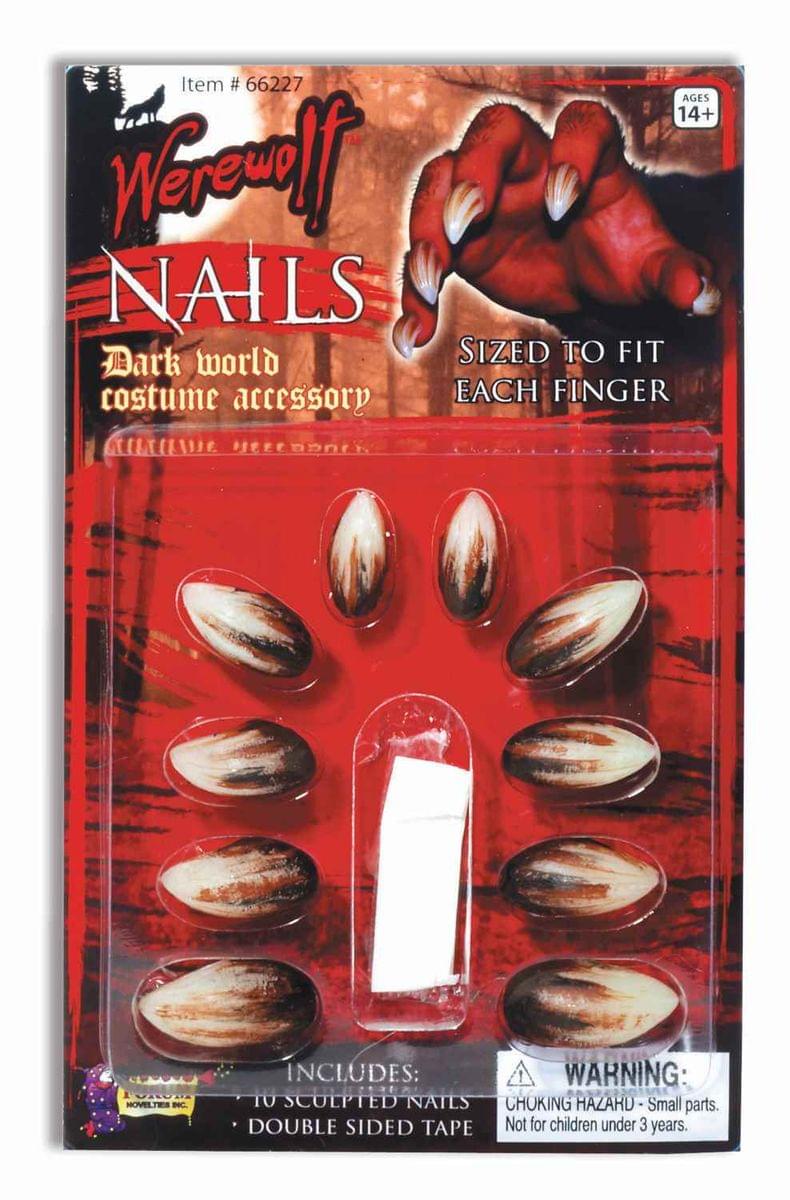 Deluxe Werewolf Finger Claws/Nails Costume Accessory