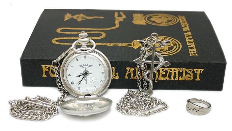 Full Metal Alchemist Watch, Necklace & Ring Set