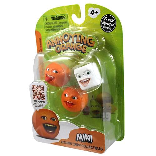 Annoying Orange Mini 3Pack Nyah Nyah Orange, Whoa Orange & Marshmallow