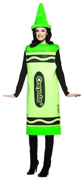 Green Crayola Crayon Costume Adult Small/Medium