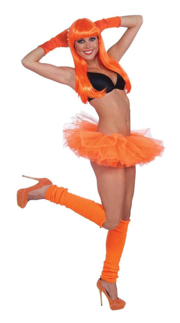 Neon Orange Adult Costume Tutu