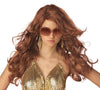 Auburn Red Sexy Super Model Costume Wig Adult One Size