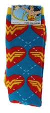 Wonder Woman Argyle Hearts Knee High Socks
