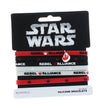 Star Wars Rebel Alliance Silicone Bracelets, Set of 6