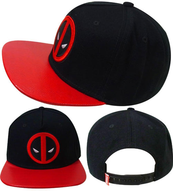 Marvel Deadpool Logo Black Snapback Hat