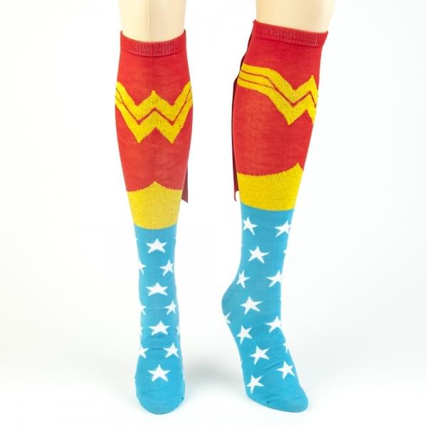 Wonder Woman Juniors Knee High Cape Socks