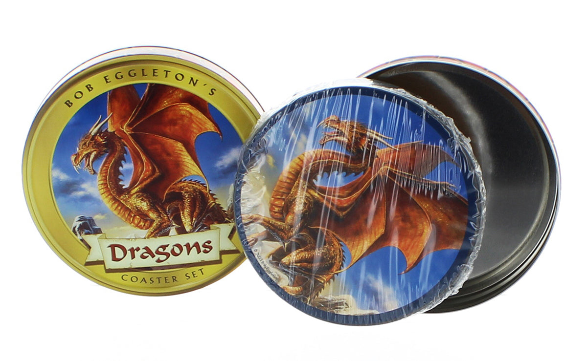 Bob Eggleton's "Dragons" 4-Piece Coaster Set