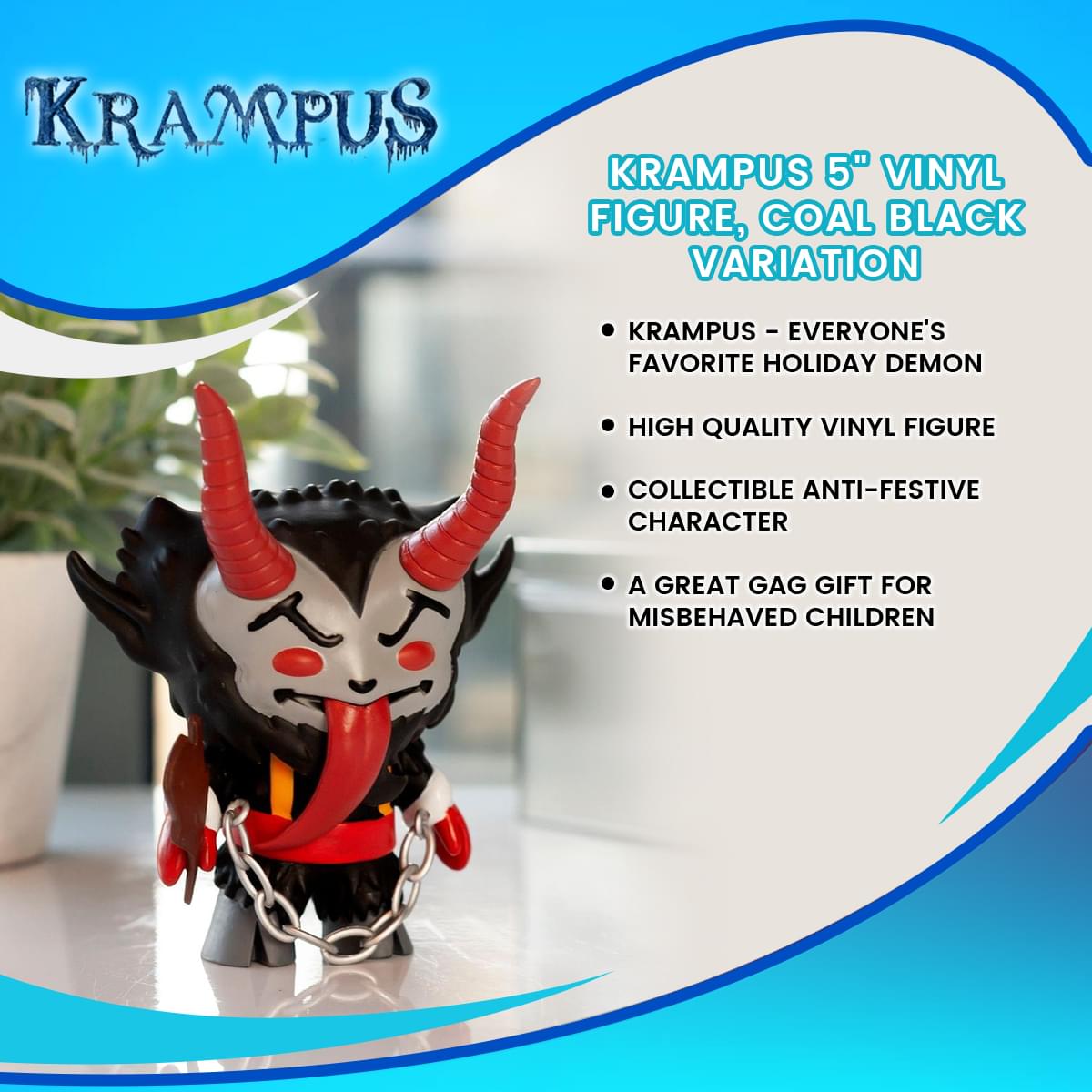 Krampus 5" Vinyl Figure, Coal Black Variation